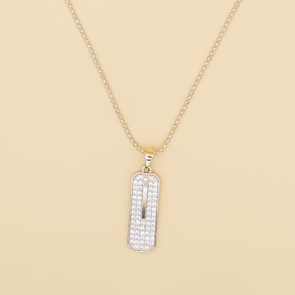 Luxe Pave Bar Pendant